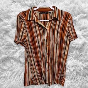 Essentials by Milani Multicolor Striped Blouse